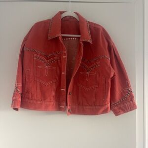 Double D Ranch Horse'n Around Red Studded Jacket
